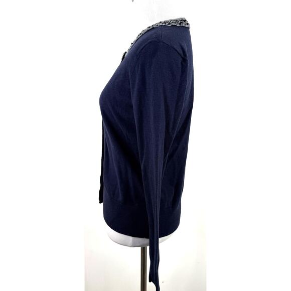 Cabi Midnight Blue Formal Embellised Beaded Cardigan #3304 Size Small - Picture 3 of 7